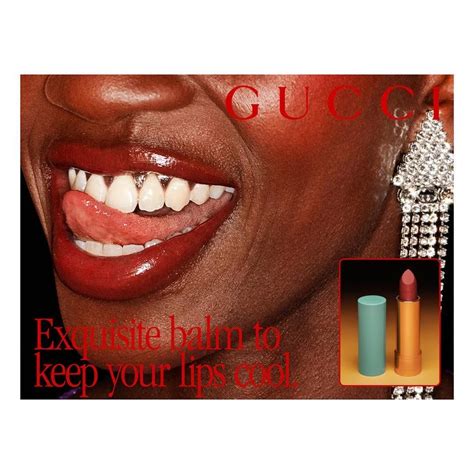 rossetto gucci pubblicità|“Che orrore quei denti!” La nuova campagna Gucci dei rossetti .